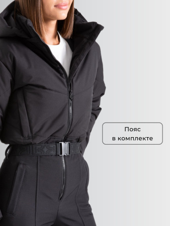 Демисезонный женский горнолыжный комбинезон Черный